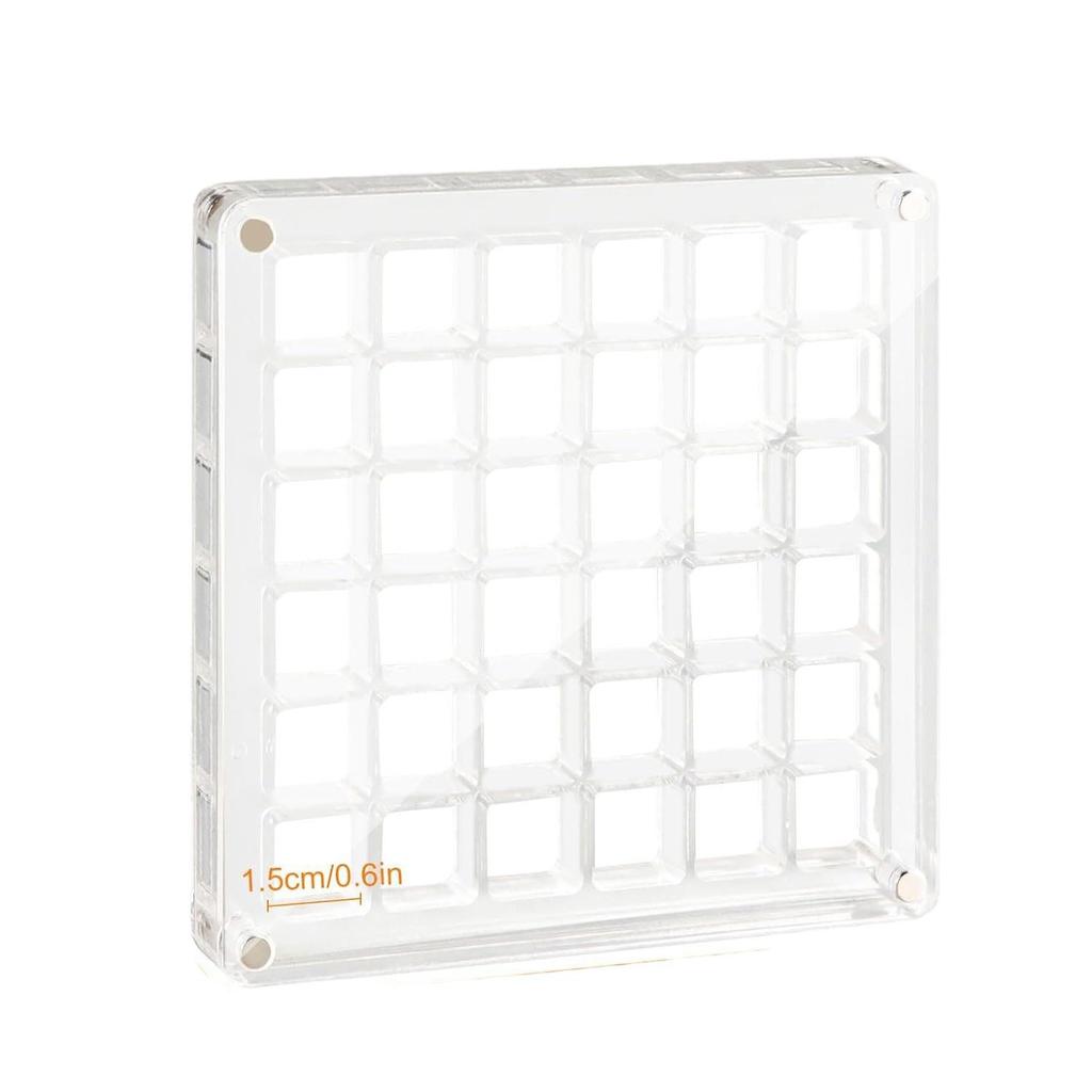 Mini durchsichtige Muschelsammlung Box - Hohe Transparenz, Stark magnetischer Acryl-Koffer