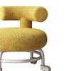Adjustable Back Support Rolling Stool for Home And Office Use