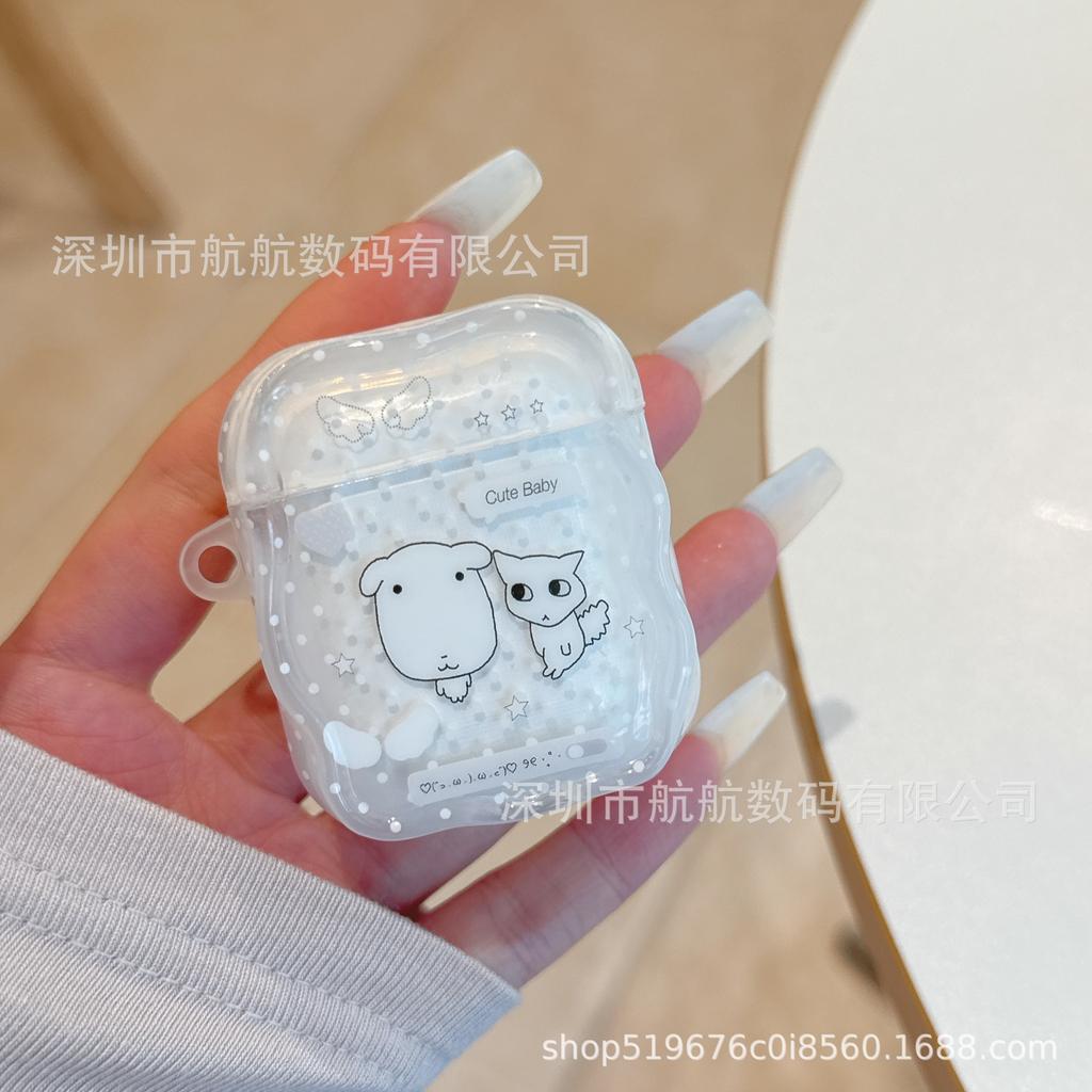 Korean polka dot ganadi puppy kitten AirPods 1 protective case apple bluetooth pro1 generation earphone case pro1