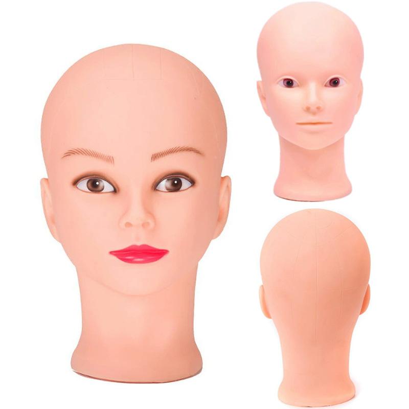 Professioneller Schminkpuppenkopf Glatzkopf Schaufensterpuppenmodell Zum Herstellen von Perücken Styling-Kappen Friseurhut Kopfbedeckung Ausstellungsständer