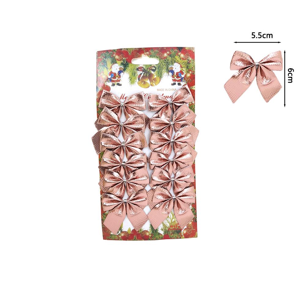 Christmas Bows Ornaments - Pack of 12 Holiday Decorations & Gifts