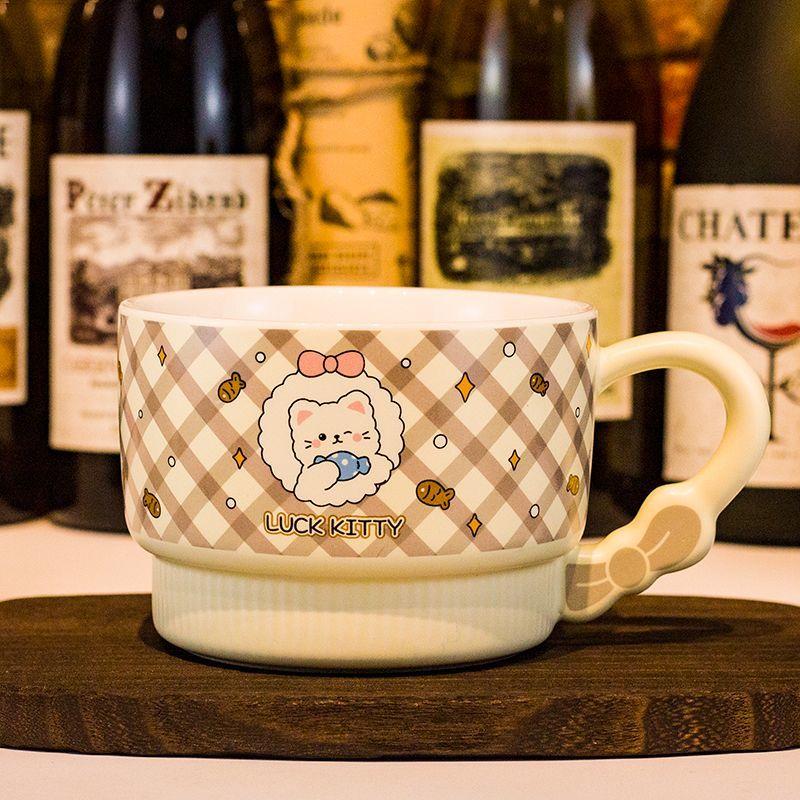 

Креативность Крышка Керамика Миска для лапши быстрого приготовления и каши Комната в общежитии для молодых девушек Студенческий офис Очень большая Японская чашка Миска для ланча Кружка