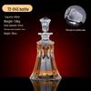 Carved Glass Whiskey Decanter