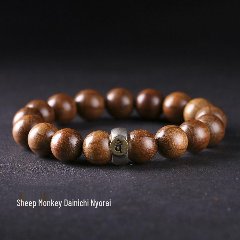 Authentic Wooden Hand String Beads: Twelve Zodiac Signs & Guardian Buddha Amulets