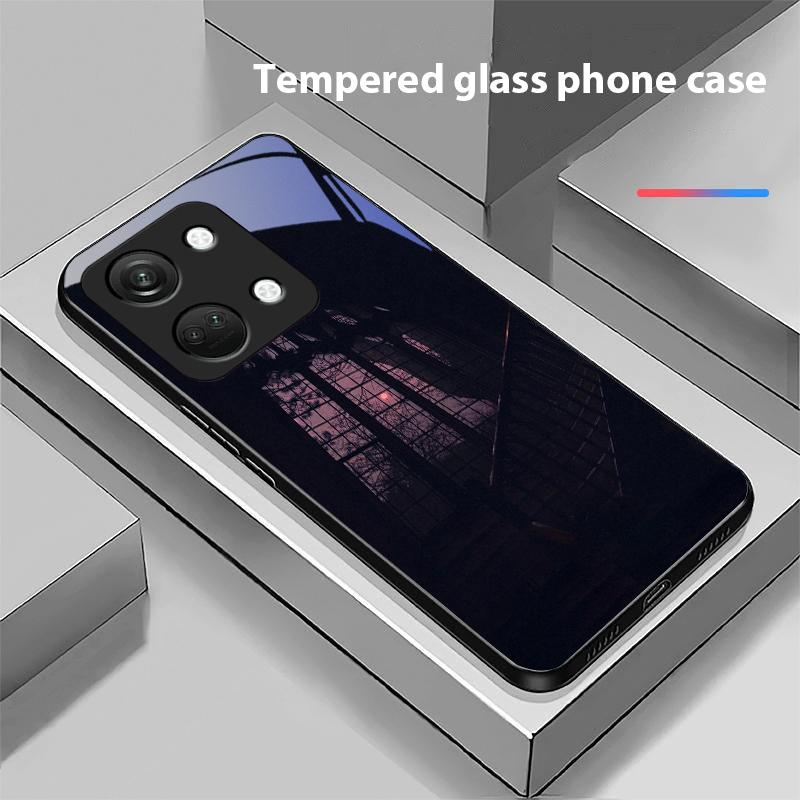 Das Dunkle Haus Für OnePlus Nord 3 5 6T 7 Pro 8 12 10T Reno8 Lite 5G 10R Nord N30 Hartschale Panzerglas Handyhülle Schwarz