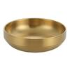 Stainless Steel Bowl Snack Cold Dish Mixing Bowl Double Layer Heat Insulated Rice Bowls Ice Cream Soup Bowls for Kitchen Flatwar