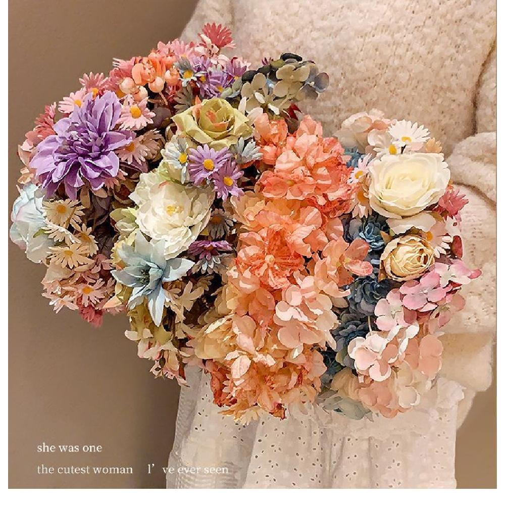 Women Double‑Sided 3D Floral Wreath Headband Elegant Hanfu Hair Accessories for Daily Wear Photo Shooting