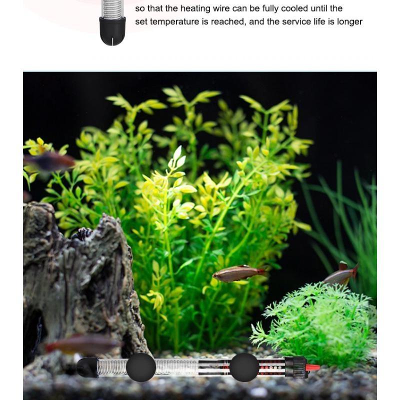 110v-220v Adjustable Temperature Thermostat Heater Rod 25W/ 50W/ 100W Submersible Aquarium Fish Tank Water Heat