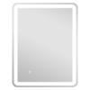 Bathroom Mirror, Illuminated, Touch Control, Fog-Free, Dimmable, 3 Light Colors, 60 x 80, Silver