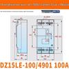 Chint DZ15LE-4901 Circuit Breaker with Leakage Protection, 2P/3P/4P, Plastic Shell, 63A/100A