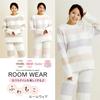 Seap Loungewear Pajama Fluffy Sweatshirt Long 505 Women's Set, & Pants, (Pink)