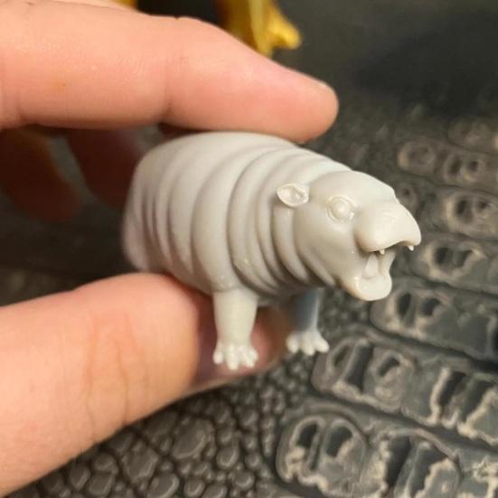 Simulation Hippopotamus Figurine Roaring Hippo Statue River Horse Sculpture Educational Toy Resin Animal Model Decoration Ornament