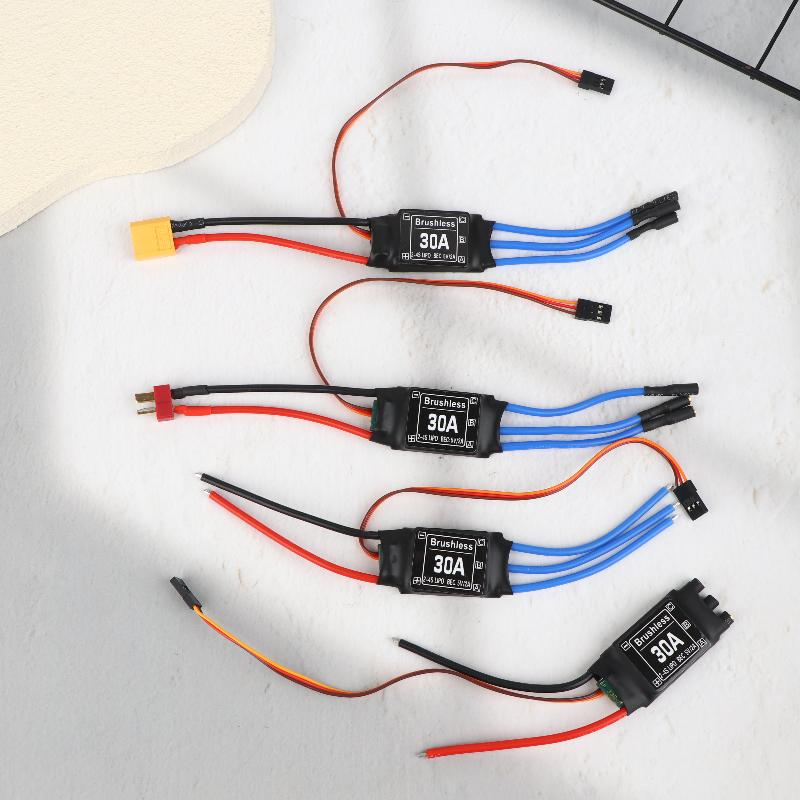 30A Brushless Electronic Speed Controller With 5V 3A Ubec Xt60 Esc Brushless Motor For Rc Fpv Helicopter Mini Quadcopter Drone