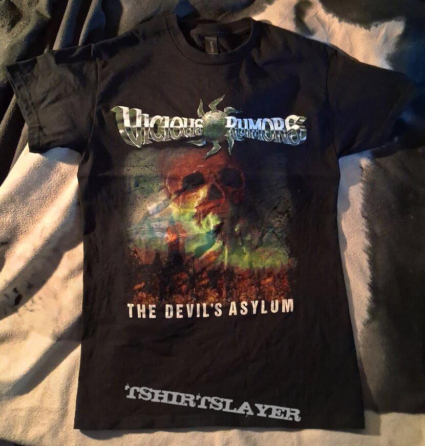 The Devil#039s Asylum  Vicious Rumors 2025 TourShirt For Men S5XL NZ1577 Unisex T-Shirt S
