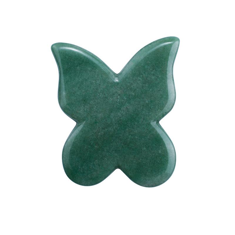 Natural Butterfly shaped Crystal Gua Sha Board Quartz Jade Scraping Board Face Lift Acupuncture Skin Care Tools