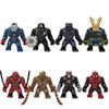 Action Figure: Marvel Mini Block Figurine Superhero Series Iron Man Spider Man Combination Block Children's Puzzle Toy Gift