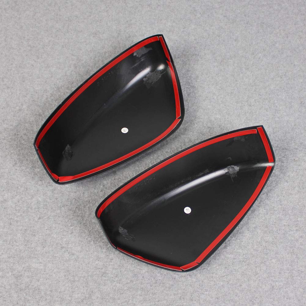 RUIQ Exterior Door Mirror Covers and Garnishes for the New Mazda KG Series Carbon Fiber CX-8 (Black Finish)