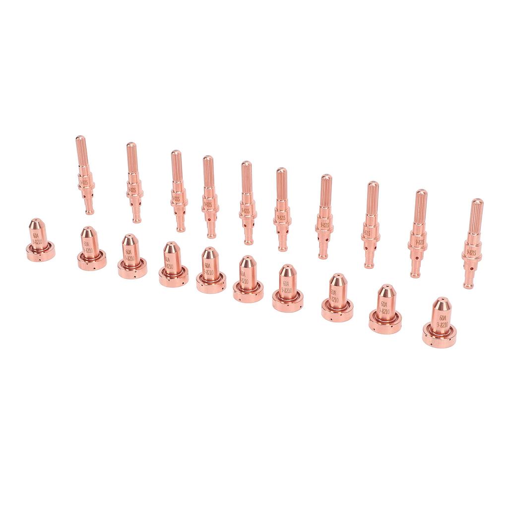 10 Set Plasma Cutting Torch Electrode Nozzle Tips 60A 98215 98210 Brass Replacement Consumables