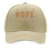 NOPETOTDAY Unisexs Classic with NOPE not today Print  Soft Breathable  Mixed Colors for Outdoor  Sandwich Baseball Cap