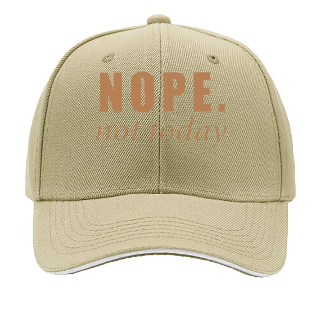 NOPETOTDAY Unisexs Classic with NOPE not today Print  Soft Breathable  Mixed Colors for Outdoor  Sandwich Baseball Cap