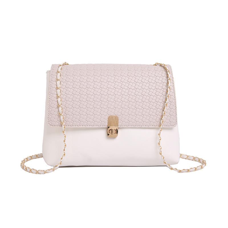 Trendy Large Capacity Woven Texture Crossbody Bag For Women In Versatile Black White Orange Brown