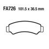USERX motorcycle Copper based sintered brake pads FA726 for CF MOTO  C-Force Z-Force  U-Force 400 500 600 950 1000