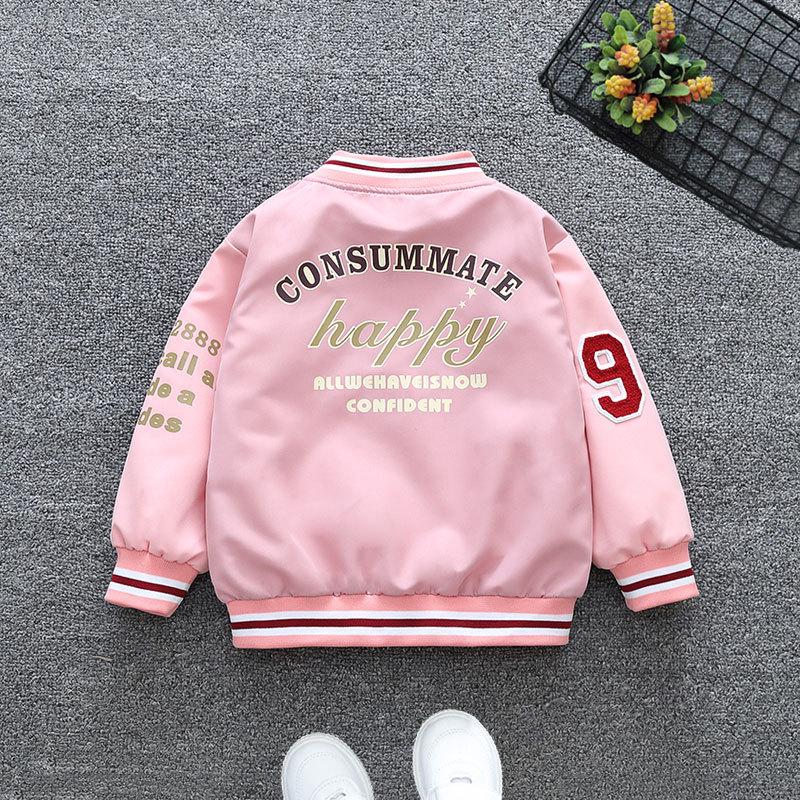 Girls' Spring and Autumn Baseball Jacket 2025 - Trendy Outerwear for Kids