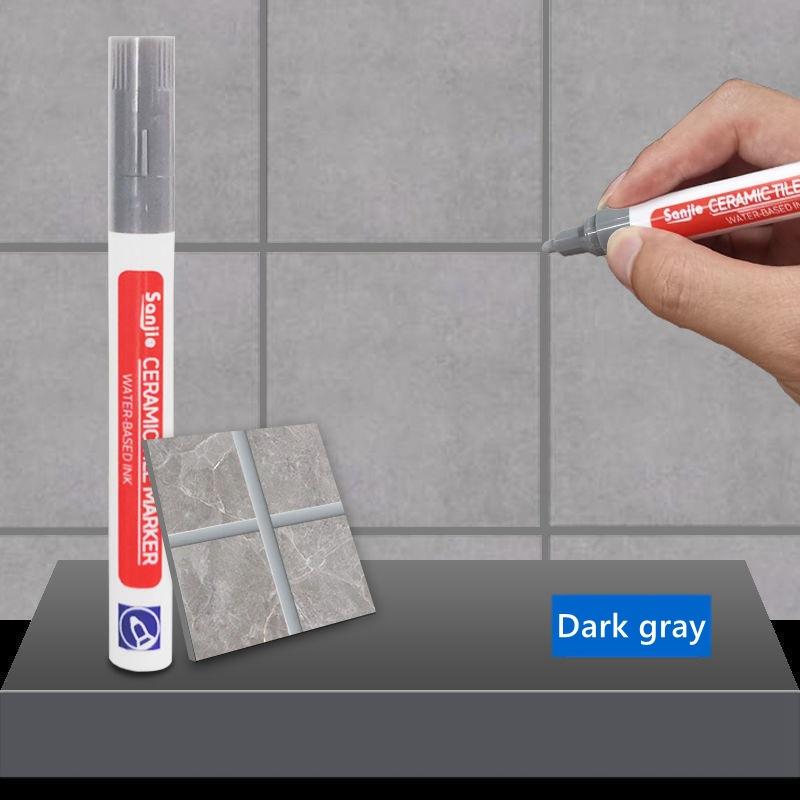 Vodotěsné bílé spárovací dlaždice Pen Wall Spárovací Restorer Mark, Keramické dlaždice Krásný šev, Kuchyň a koupelna Změna barvy ševů na stěně