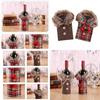 Luxurious Santa Claus Wine Bottle Cover Gift Bag For Festive Christmas Table Decor