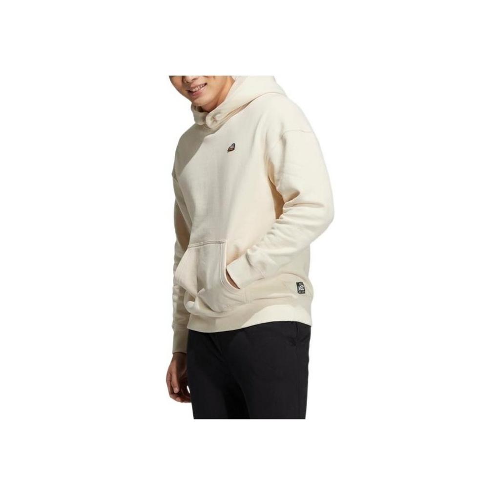 Adidas Neo Logo Print Pattern Hooded Long Sleeve Sweatshirt Men sweatshirt Off-White HG9017