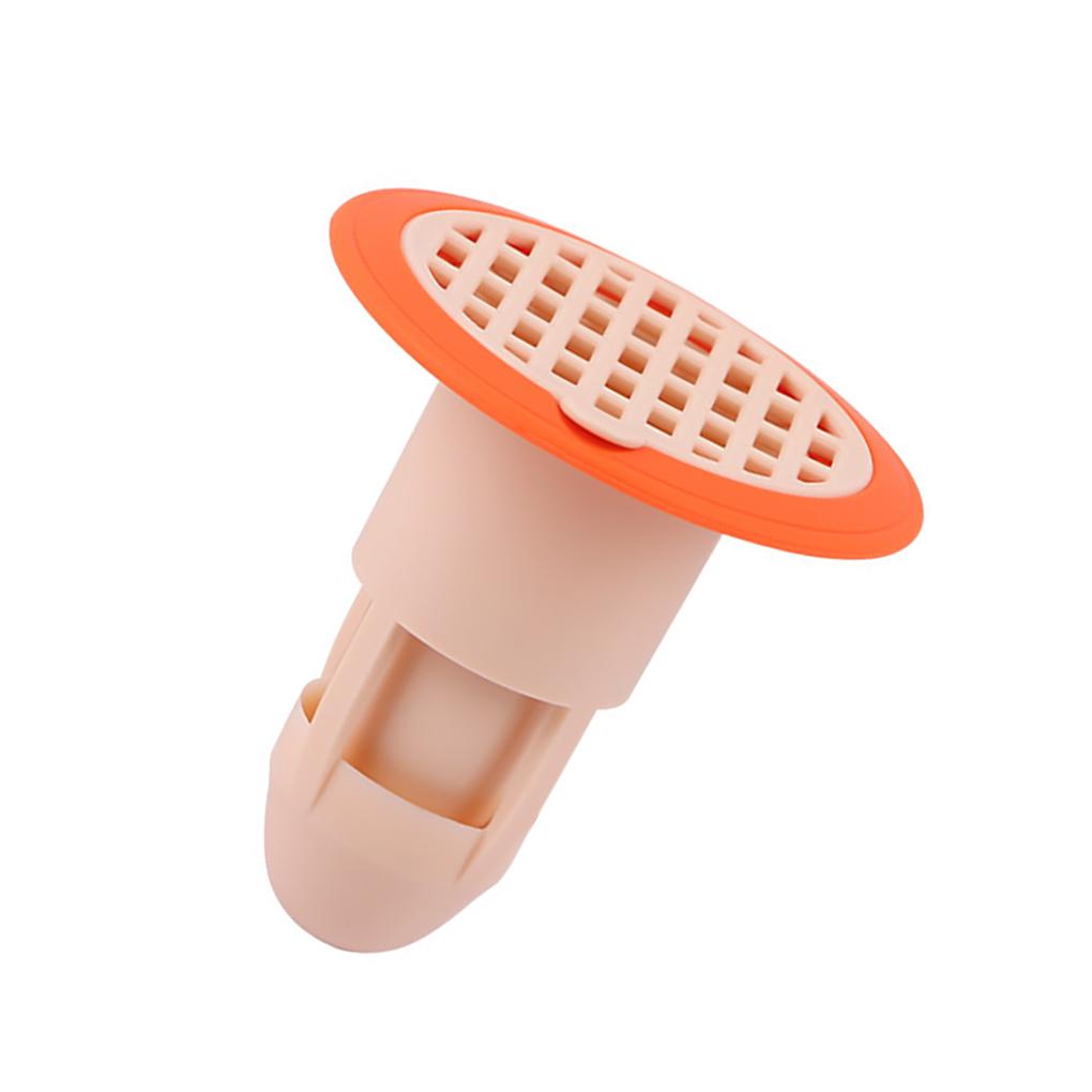 Floor Strainers Straining Cover Plug Bathroom Shower Anti-odor ABS Drain Core Anti-corrosion Water Filter with U-shaped Seal