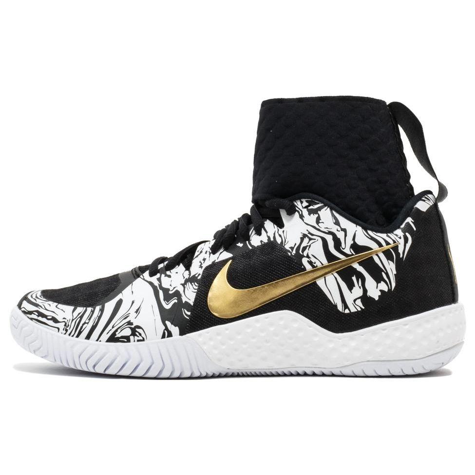 

Женские кроссовки Nike Flare BHM Black White Black-Metallic-Gold 848453-100