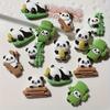 5pcs Polyresin Panda Refrigerator Magnets - Cute Decorative Fridge Magnet Set Office Kitchen Decor, Locker Accessories