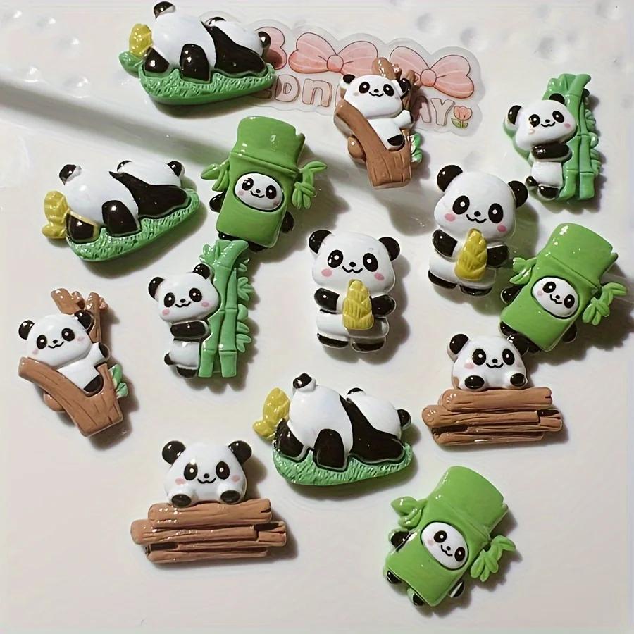 5pcs Polyresin Panda Refrigerator Magnets - Cute Decorative Fridge Magnet Set Office Kitchen Decor, Locker Accessories
