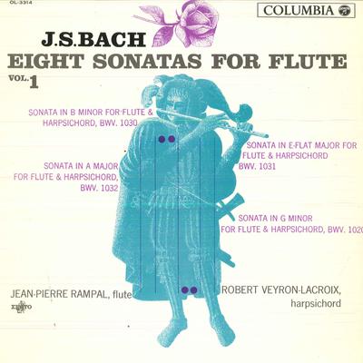 LP Record JEAN-PIERRE RAMPAL/ROBERT VEYRON-LA - J.s.bach/Eight Sonatas For Flute Vo OL3314 COLUMBIA 1963 Japan Classical Used