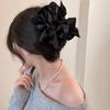 Hepburn style large bow grab clip women's hairpin back head disc hair shark clip hairpin clip headdress