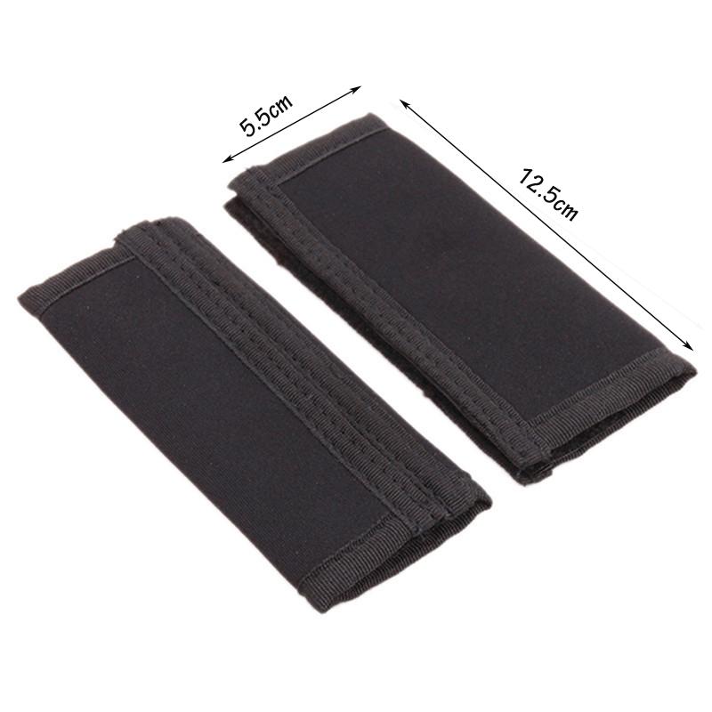 2pcs/Pair New Baby Stroller Accessories Carriage Front Handle Pram Black Neoprene Magic Tape Bumper Bar Cover