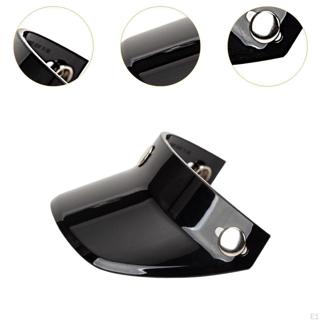 Helmet Peak Shield Direct Replace Easy Installation Accessories Vintage Sun Protector for 3/4