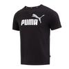 American Vintage Letter Logo Print Crew Neck Pullover Sports Short Sleeve T-Shirt Men Tops Black 847666-61