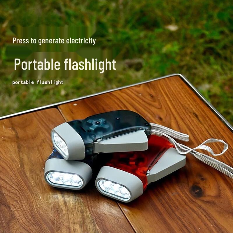 Outdoor Hand-Press Emergency Mini LED Flashlight
