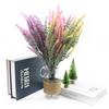 6/12pcs Artificial Plants Plastic Lavender Vases Room Home Decor Ornamental Flowerpot Garden Party Wedding Decorative Flowers