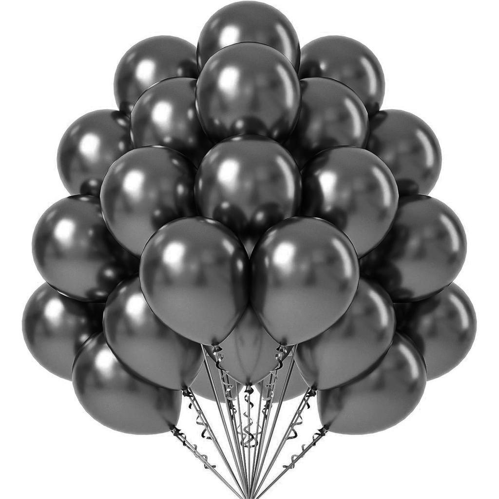 Metallic Balloon Set Birthday Party Decoration Wedding Baby Shower Party Prop Arrangement Internet Famous Metal Balloons