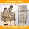 Bun Pan Sheet Rack Cover Clear PVC Bread Rack Dust Cover 10/20 Tiers Bread Rack Cover with 4 Sided Zipper for Kitchen Bakery