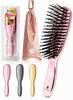 On TV Surprisingly Hair Scalp Smooth Popular with Bath Moona Pink [Featured / Lightweight] Brush, Brush, Comb, Compact, Hair, Women, Brush, Portable,
