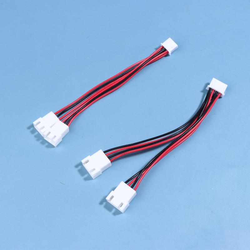 3/6pcs XH2.54MM Y-Splitter Cable Male To 2 Female Connector 26AWG Power Extension Cord 2/3/4/5/6 Pin Splitter Cable Adapter