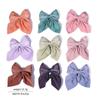1Pcs Sweet Bows Hairpins Solid Color Bowknot Hair Clips For Girls Satin Butterfly Barrettes Duckbill Clip Kids Hair Accessories Quality
