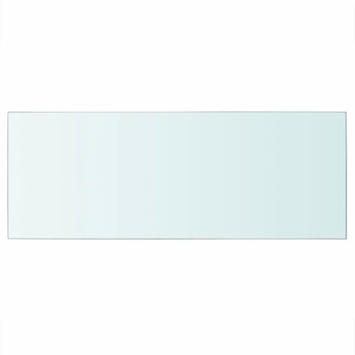 Panneau pour étagère - vidaXL - Verre transparent - 60 x 25 cm - Verre trempé - Contemporain