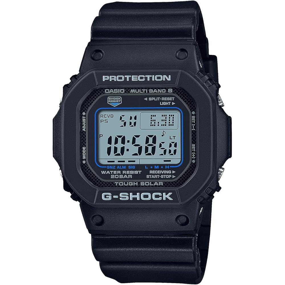 Casio G-Shock GW-M5610U-1CJF Men s Solar Radio Wave Watch with Super Illuminator LED Light Black