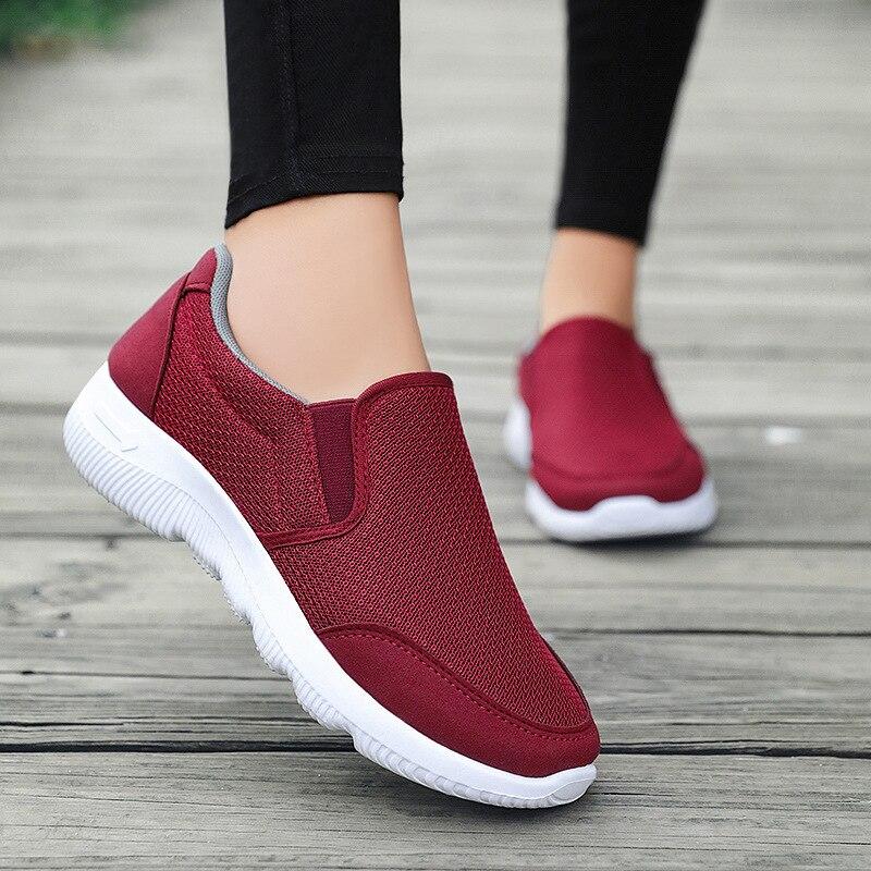 Pantofi din material textil Pantofi de cuplu Talpă moale Casual Sport Pantofi cu talpă moale Slip On Pantofi plați de exterior