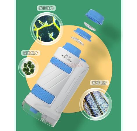 Microscope For Primary And Secondary School Students In Children'S Science Portable Biological Science Experiments